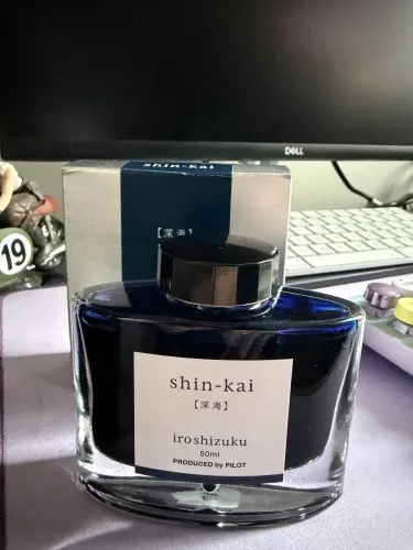 Tinta para caneta tinteiro iroshizuku shin-kai