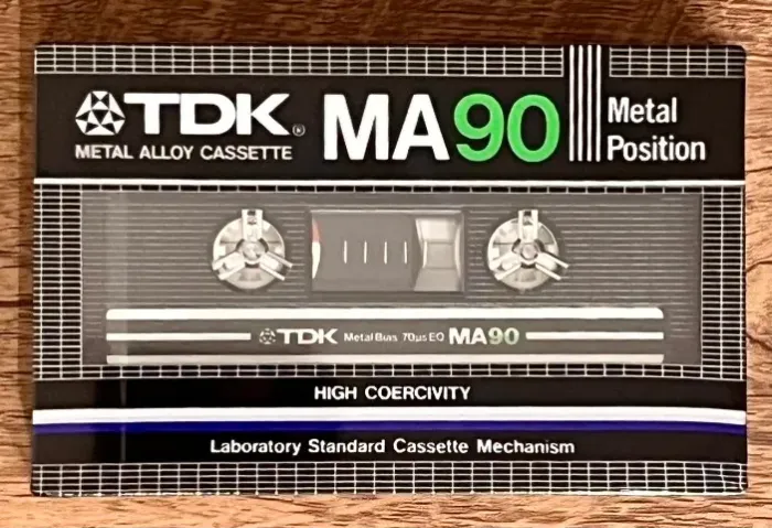 Fita K7 cassete TDK MA90 - METAL - VIRGEM - LACRADA - (2unidades)