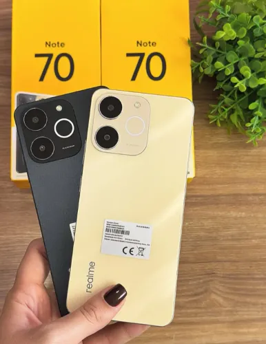 Realme Note 70 4G 256GB/8Ram Preto e dourado R$1.099,00 NOVO NA CAIXA 
