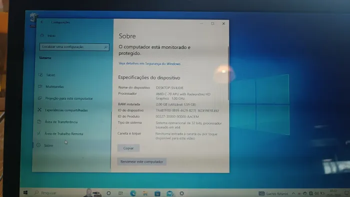 Vendo notebook ASUS AMD C-70