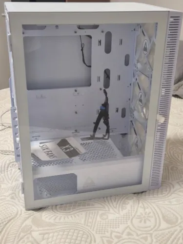 Gabinete Montech X3 Glass Branco com 6 Fans