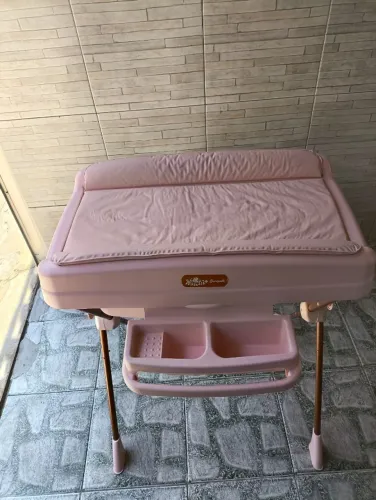 BANHEIRA TROCADOR DE BEBÊ ROSÊ BURIGOTTO