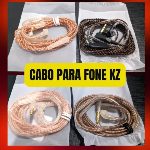 Cabo para Fone KZ Original Retorno de Palco  - Monitor de palco, retorno profissional