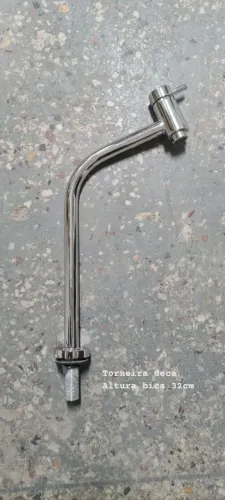 Torneira de mesa bica alta para lavatório Deca