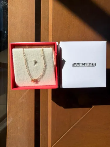 Corrente de Ouro 10k de 60 cm - Casa das Alianças 