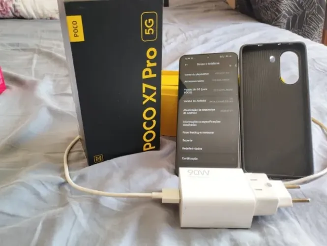Poco X7 Pro 5G 12GB/256GB  Obsidian Black (Impecável / Tela 1.5K / Bateria 6000mAh