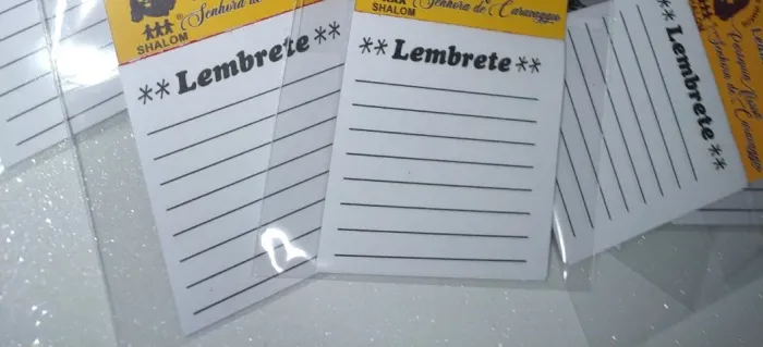 Bloquinhos Lembrete - 10 folhinhas - 80unds - 5x5cm