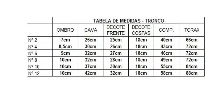 modes para camiseta infantil do tamanho 02 ao 12