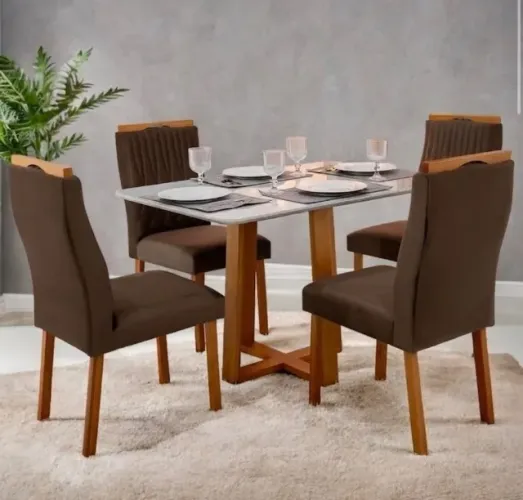 Conjunto de Jantar Arvenza 4 Lugares