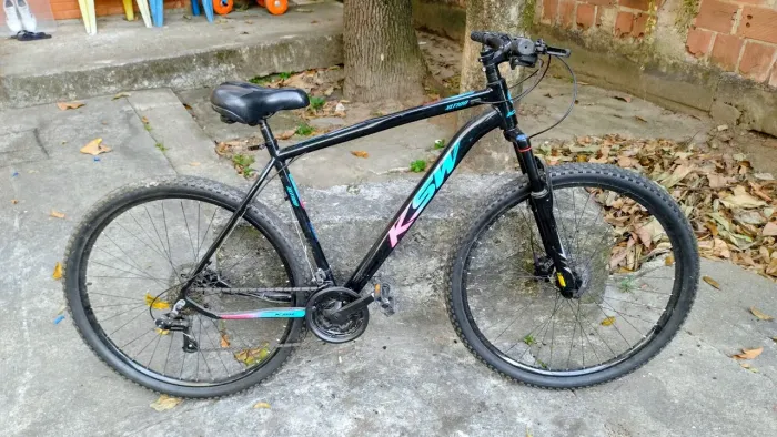 Bicicleta aro 29 KSW 24v Câmbio Shimano alumínio freio hidráulico