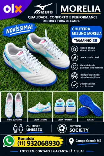 Chuteira Mizuno novíssima 