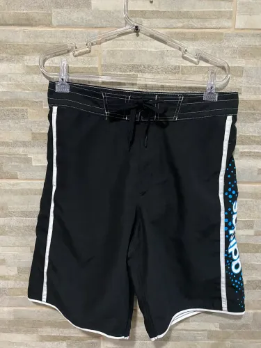 Shorts Adidas modelo Aquático logo print CLX