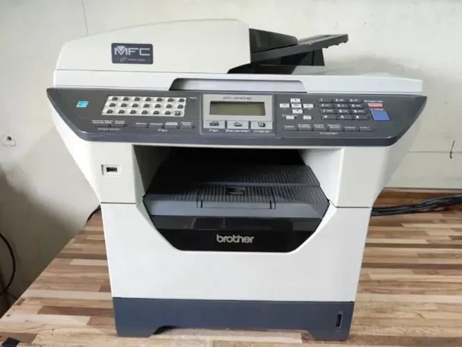 Impressora Laser Brother Mfc-8890dw Wi-fi Cor Cinza Impressão frente e verso com Toner