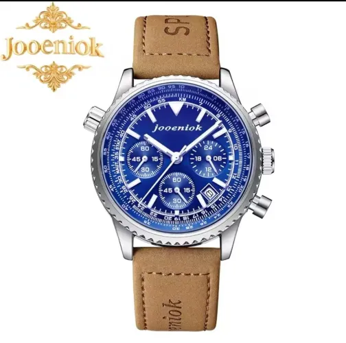 Lindo Relógio de Pulso em Quartzo Caixa Bonita detalhada Com Pulseira de Couro Elegante