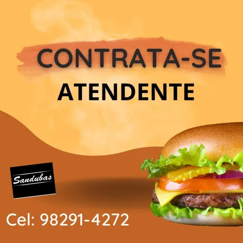 ATENDENTE DE HAMBURGUERIA