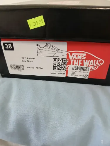 Tênis vans The Wall cor preto