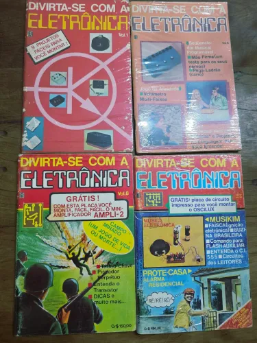 Revista divirta-se com a eletrônica n° 1, 6, 8, 27