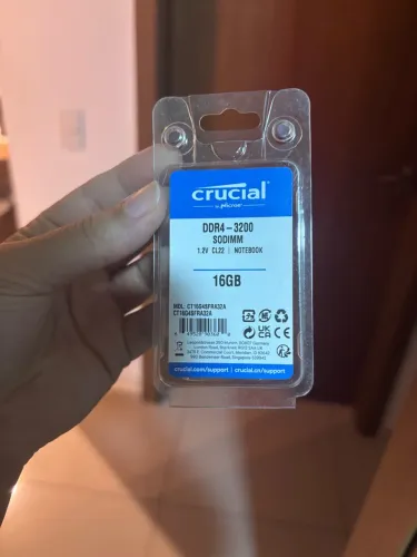 Memória RAM Crucial 16GB DDR4 3200MHz para Notebook