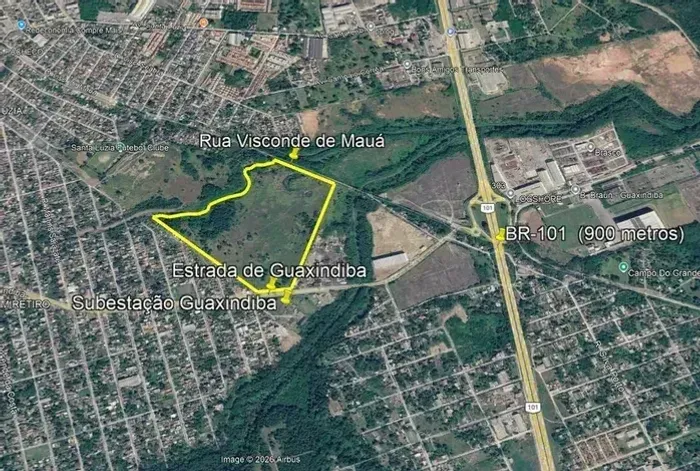Gleba com 220.400m² | Guaxindiba/São Gonçalo | 900 metros da BR-101 | Potencial Logístico 