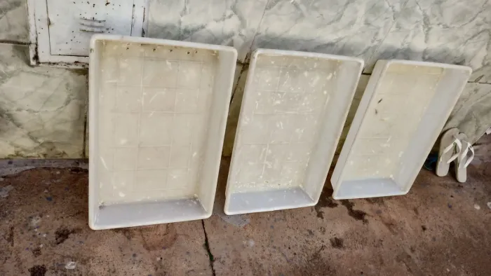 Vendo 3 bandejas barato 50 reais medida 40 por 60