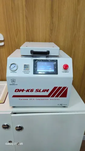 Máquina Laminadora e Tira-Bolhas Ocamaster OM-K6 Slim All-in-One - Semi-Nova