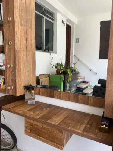 DUAS bancadas madeira maciça