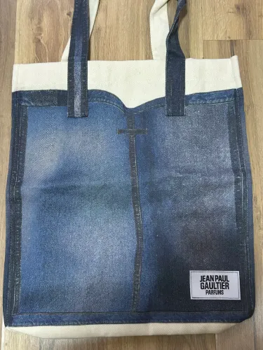 Tote bag jeans Jean Paul Gaultier 