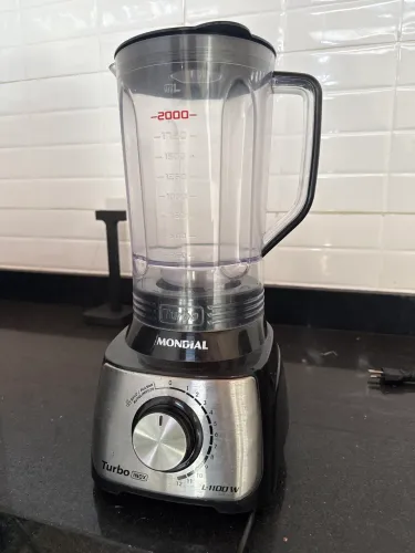 Liquidificador Mondial Turbo Inox 1100W