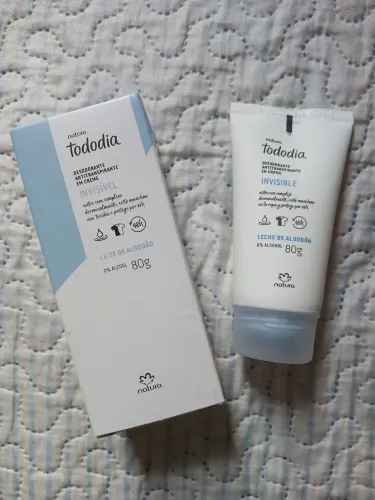 Desodorante Antitranspirante em creme Leite de algodão