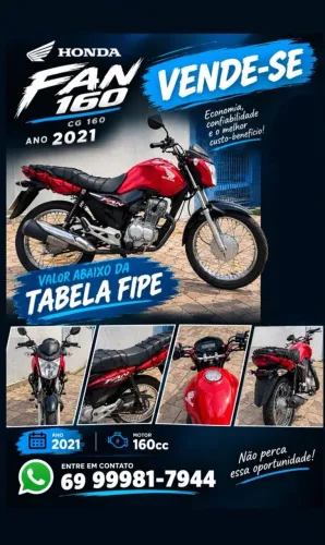 Vende-se moto Honda CG 160