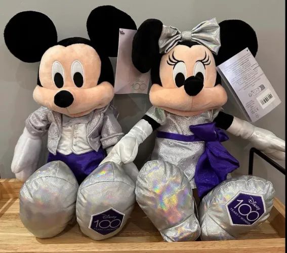 Disney Pelúcia 100 anos Mickey e Minnie
