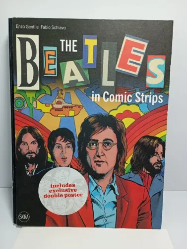 livro the beatles in comic strips importado capa dura 240 paginas raridade