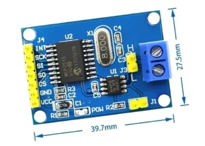 Módulo Can Bus Mcp2515 Tja1050 Obdii   Arduino Automação COD-AM431