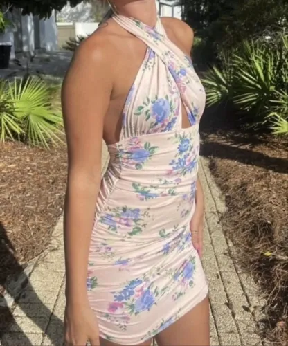vestido zara (floral)