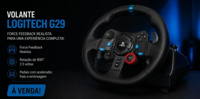 Volante Logitech g29 novo