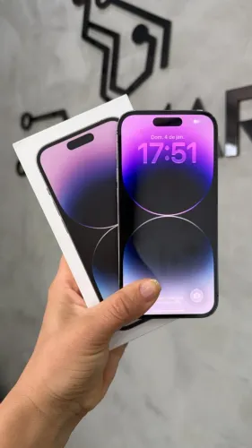 iPhone 14 Pro Deep Purple - 256GB 100% (Com Caixa)