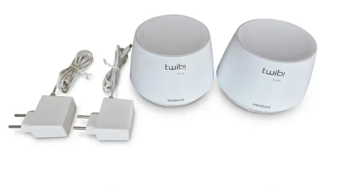 Kit 2 RoteadorWi-Fi 6 Mesh Intelbras Twibi Force AX Gigabit 