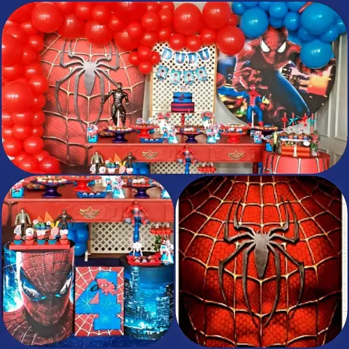 Decoração festa meninos heróis homem Aranh4