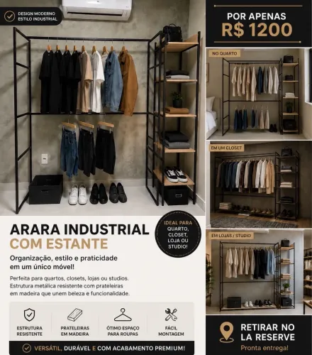Closet Estilo Industrial