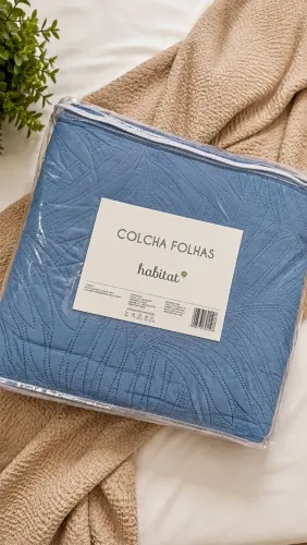 COLCHA FOLHAS - LINHA HABITAT