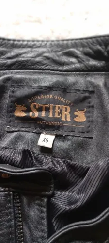Jaqueta de couro masculino 