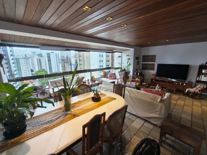 GRAÇAS - Recife - Apartamento com 219 m² 4 quartos, condomínio fechado mobiliado