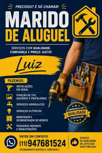 Marido de aluguel reparos e instalações