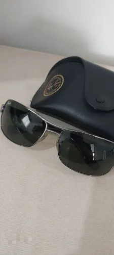 Óculos De Sol Ray-ban Original Rb 3379 Metal + Estojo - Tam 64