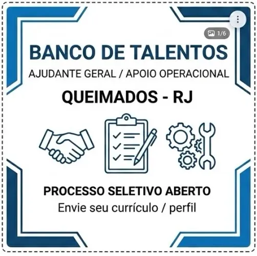Ajudante prático / Apoio Operacional para obras e serviços - Queimados