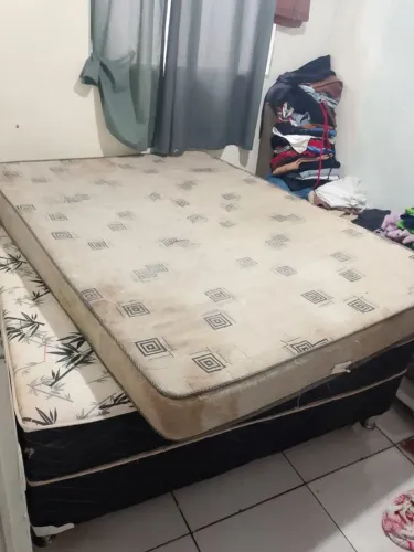 Cama box casal vai com o colchão