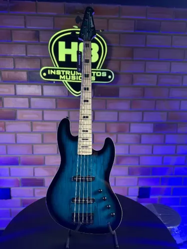 WALDMAN GJJF455A SPBL 5C JAZZ BASS