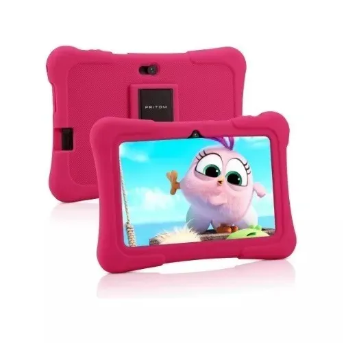 Tablet Infantil K7 1/32gb Resistente Quedas Educativo-Rosa