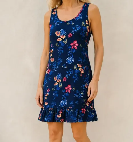Vestido curto florido Hering