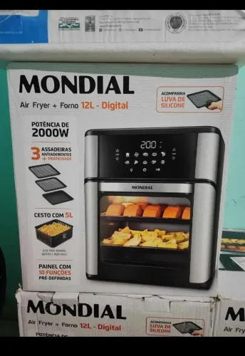 Air fryer mondial digital nunca usada na cor branca 